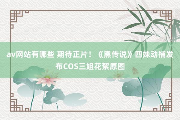 av网站有哪些 期待正片！《黑传说》四妹动捕发布COS三姐花絮原图