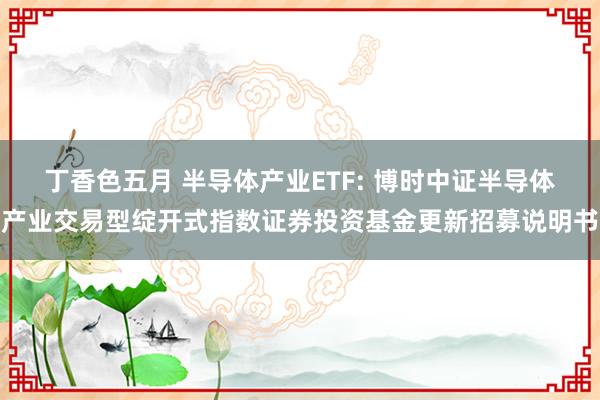 丁香色五月 半导体产业ETF: 博时中证半导体产业交易型绽开式指数证券投资基金更新招募说明书