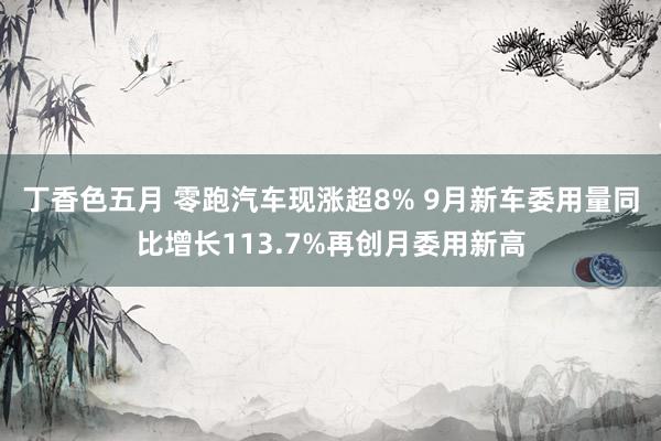 丁香色五月 零跑汽车现涨超8% 9月新车委用量同比增长113.7%再创月委用新高