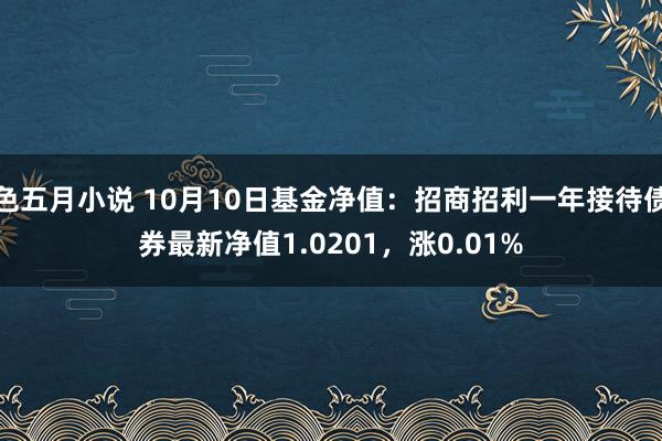 色五月小说 10月10日基金净值：招商招利一年接待债券最新净值1.0201，涨0.01%