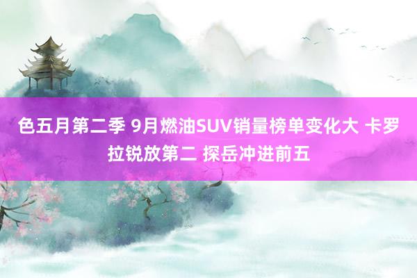 色五月第二季 9月燃油SUV销量榜单变化大 卡罗拉锐放第二 探岳冲进前五