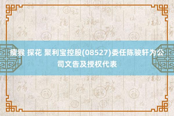 瘦猴 探花 聚利宝控股(08527)委任陈骏轩为公司文告及授权代表