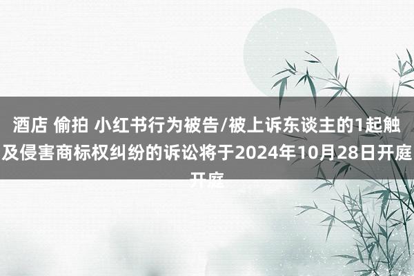 酒店 偷拍 小红书行为被告/被上诉东谈主的1起触及侵害商标权纠纷的诉讼将于2024年10月28日开庭