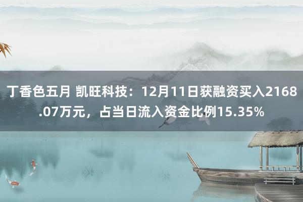 丁香色五月 凯旺科技：12月11日获融资买入2168.07万元，占当日流入资金比例15.35%