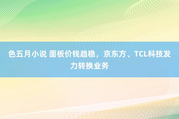 色五月小说 面板价钱趋稳，京东方、TCL科技发力转换业务