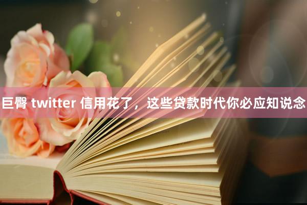 巨臀 twitter 信用花了，这些贷款时代你必应知说念