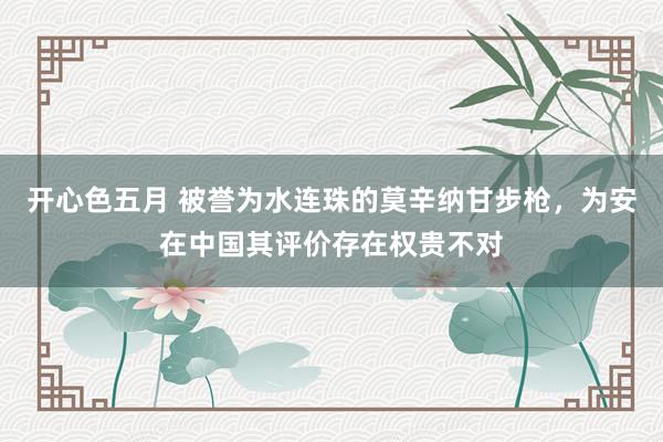 开心色五月 被誉为水连珠的莫辛纳甘步枪，为安在中国其评价存在权贵不对