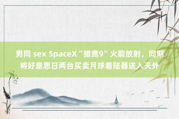 男同 sex SpaceX“猎鹰9”火箭放射，同期将好意思日两台买卖月球着陆器送入天外